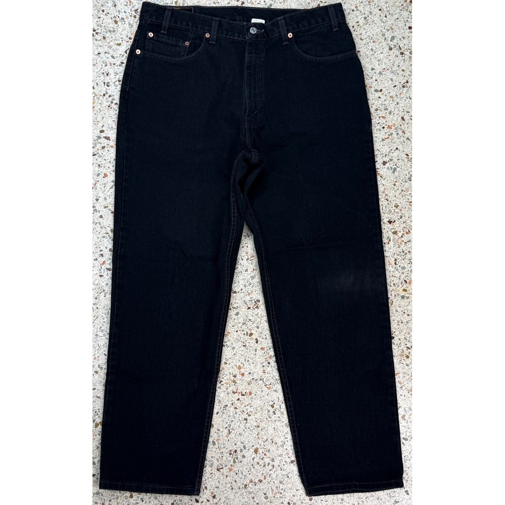 Levi's 505 Men's Vtg Black Made In USA Denim Jeans Size 38x30
